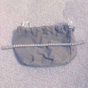 NIB 7 1/4" gold clad bead design tennis bracelet